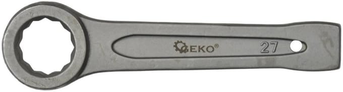 GEKO Ring Slogging Steeksleutel - 27mm - Voor Zwaar Werk - Chroom-Vanadium Staal