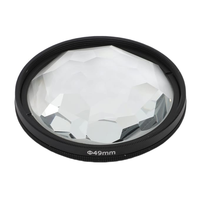 49mm Kaleidoscoop Prisma Lensfilter Optisch Glas Camera Speciaal Effect Filter voor DSLR Mirrorless white