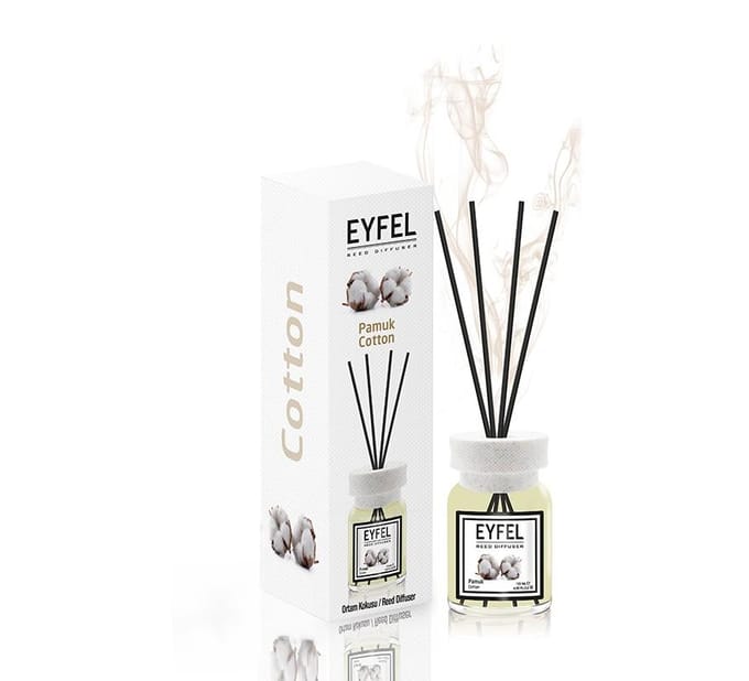 EYFEL - REED DIFFUSER - GEURSTOKJES - HUISPARFUM - COTTON - 120ML