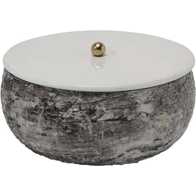 Present Time Keukenaccessoire Mosaic Marble - Wit - 16.5x16.5x7.5cm - Modern