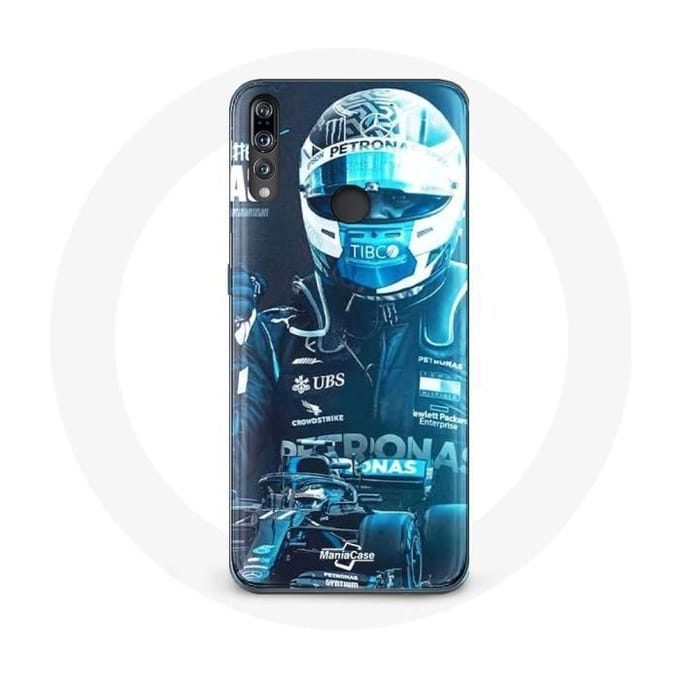 Coque pour Huawei p30 Formule 1 Valtteri Bottas Pilote de F1 Noir