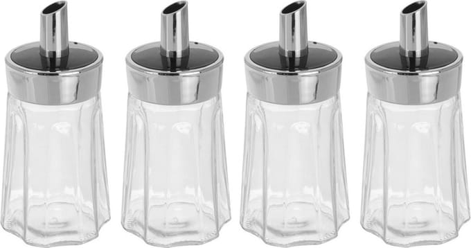 Excellent Houseware Suikerstrooier / suikerdispenser - 4x - 175 ml - Suikervaatje - horeca / restaurant / thuis