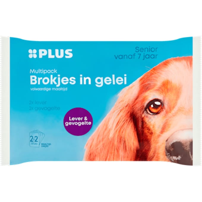 Brokjes in gelei lever & gevogelte