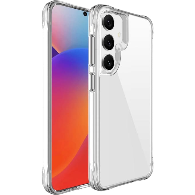 CaseBody Samsung S25 Dual Layer Anti-Shock Hoesje Transparant