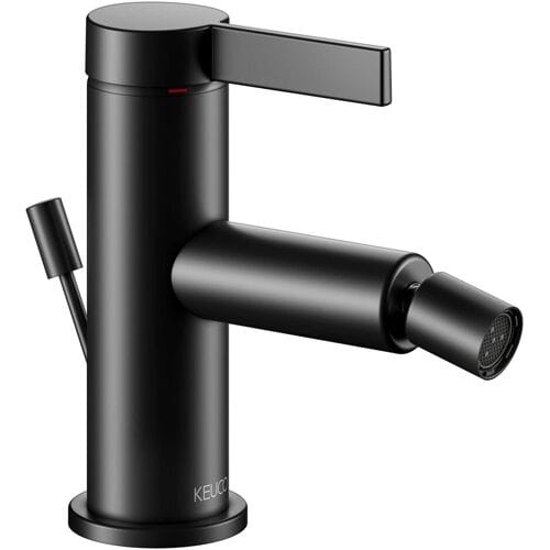 Keuco IXMO Pure Black Selection single lever bidet mixer with pop-up waste 59509371000