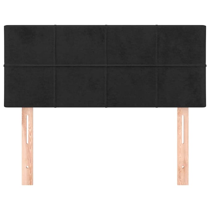 vidaXL - Hoofdbord - 90x5x78/88 - cm - fluweel - zwart