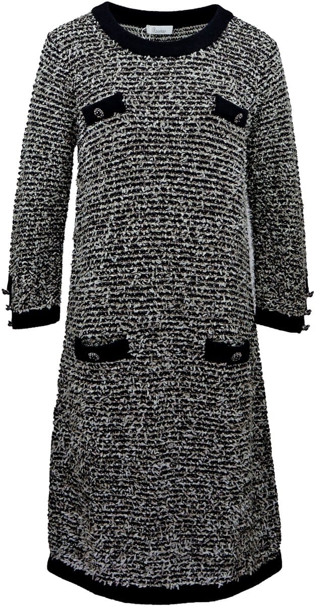 Princess goes Hollywood - wollen tweed jurk - maat 36