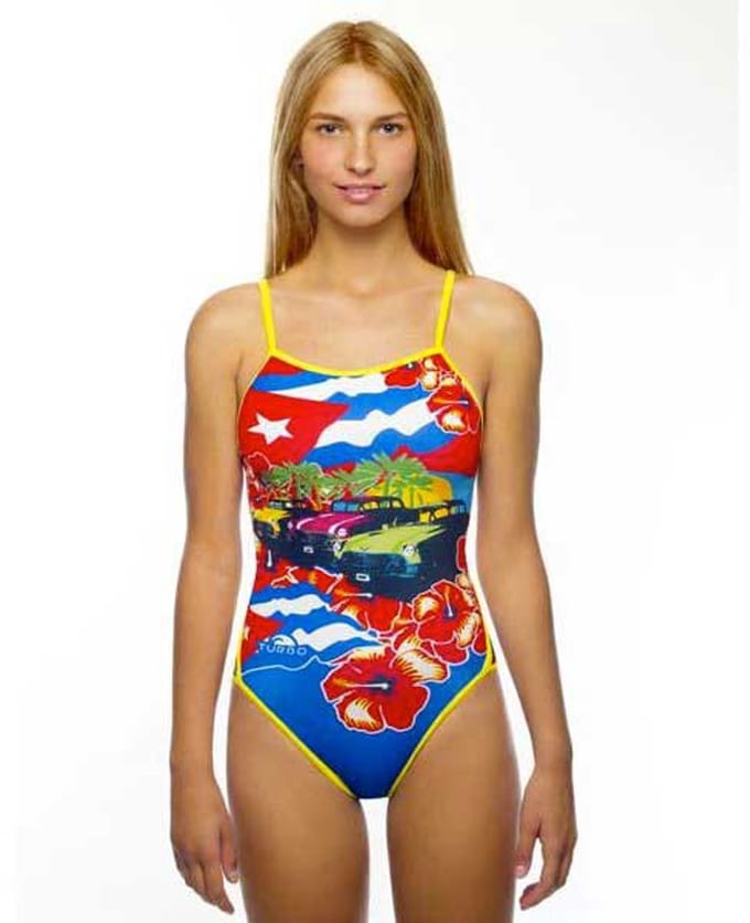 Turbo Cuba Colours Zwemkleding Veelkleurig 2XL Vrouw