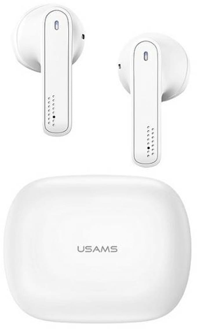 USAMS SM Serie - Draadloze Bluetooth Koptelefoon - Wit - Ergonomisch Ontwerp - Lange Batterijlevensduur
