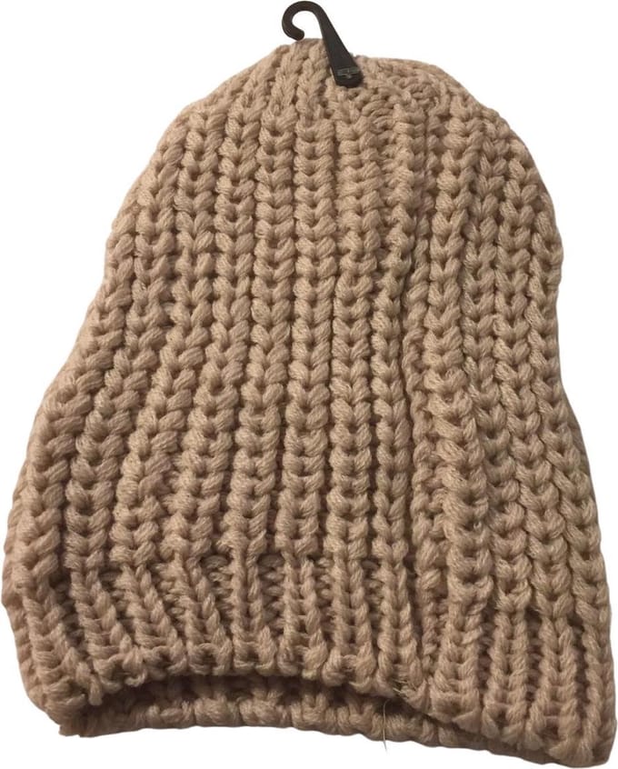 Kwalitatieve Gevlochten Dames Muts / Beanie - One Size - Beige