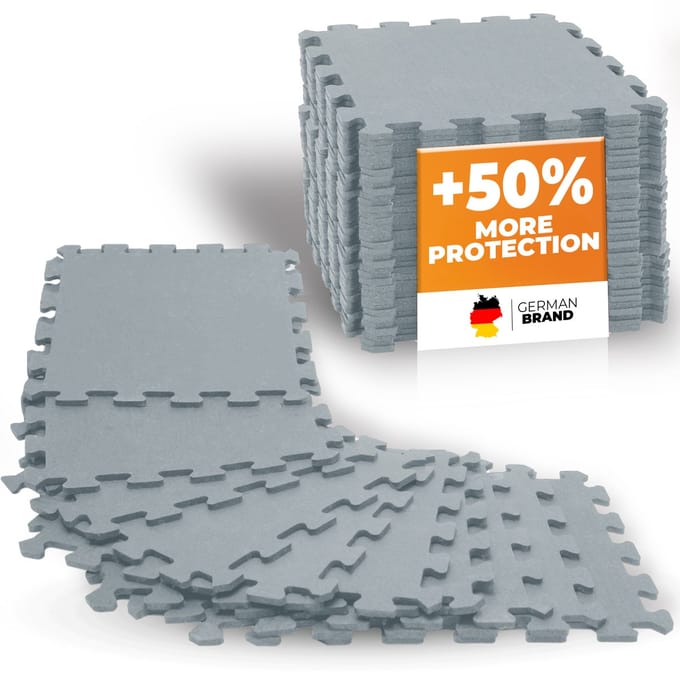 NEOLYMP Fitness vloermat – zware rubbermat – puzzelmat set van 8 stukken