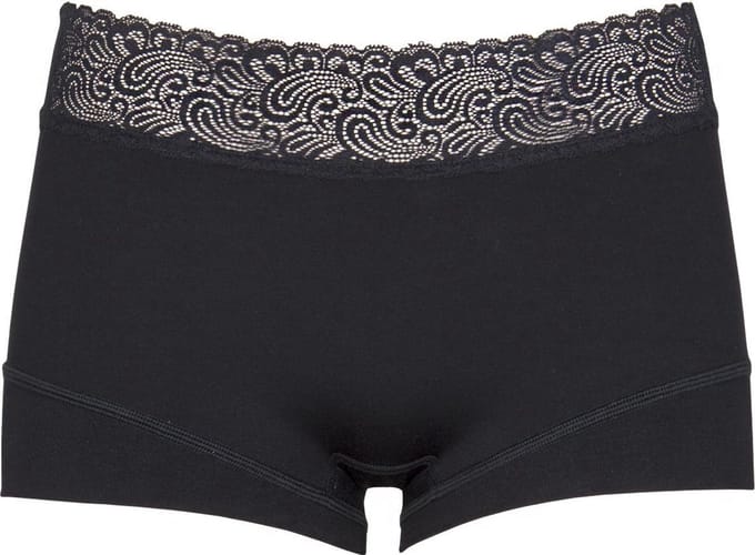 RJ Pure Color Dames Short Kant Zwart XL