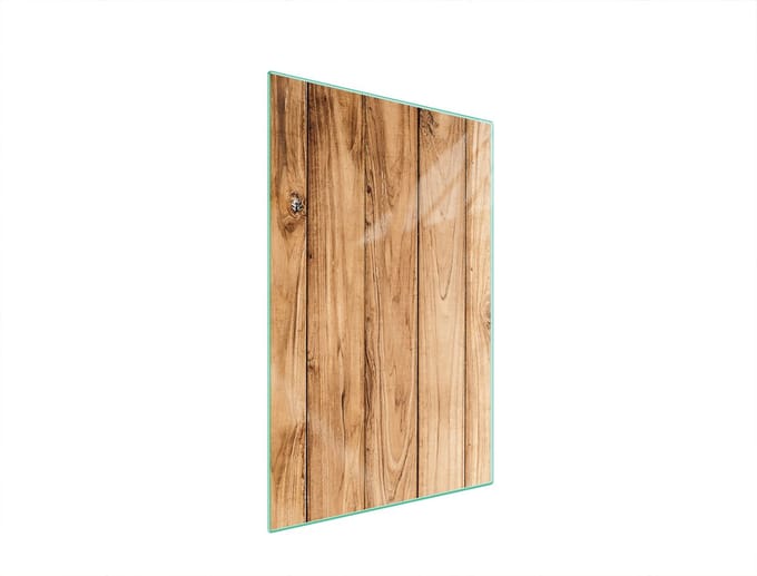 TMK ArtDeko - Snijplank - Glas - 35x52 cm - Houtmotief