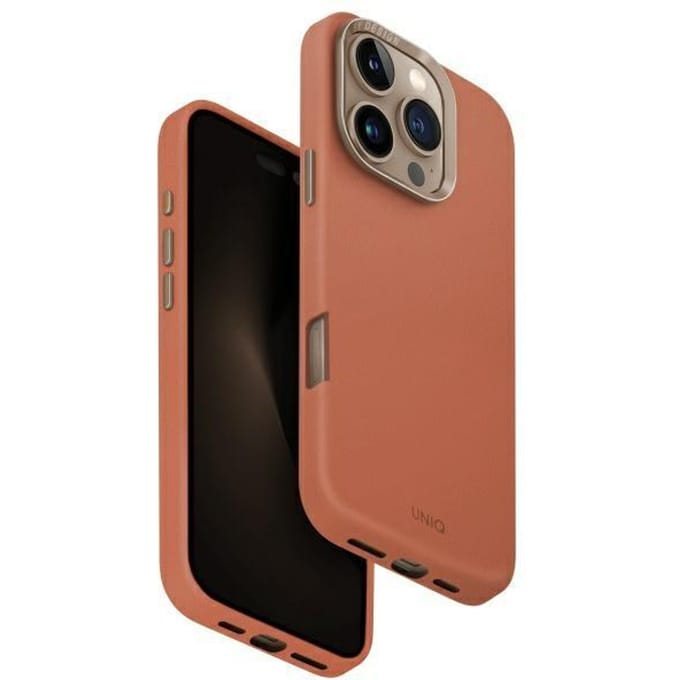 Uniq Lyden Serie - iPhone 16 Pro Hoes - Terracotta - MagSafe - Elegante Bescherming