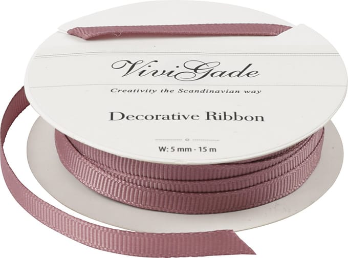 Decoratie lint, B: 6 mm, roze, 15 m/ 1 rol
