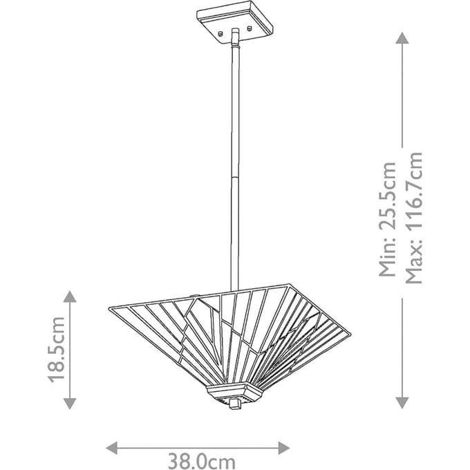 Elstead Lighting Tifanny LED Hanglamp Alderley | 2X E27 Max 60W | Dimbaar | Vintage Bronze