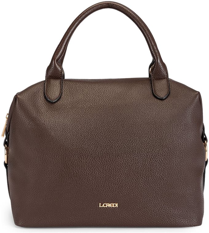 L.CREDI Susane Handtas 46 cm - Dames - chocolate