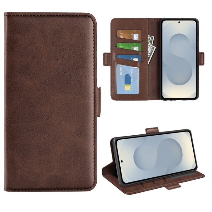 Comfycase Samsung Galaxy S25 Edge Bookcase Hoesje Bruin
