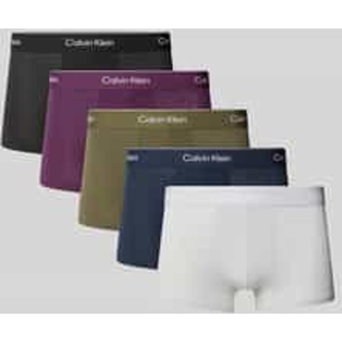 Broek & boxershort van puur katoen in set van 5 model 'LOW RISE TRUNK'