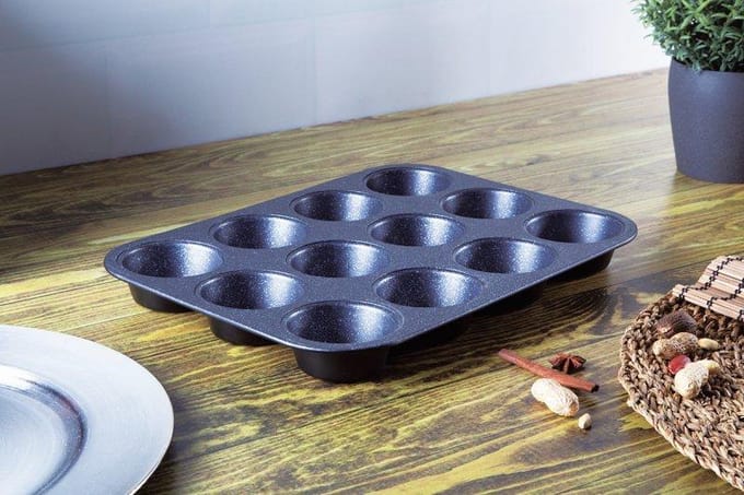 Berlinger Haus Black Rose Collection - Muffinbakvorm - 12 Muffins - Granietcoating