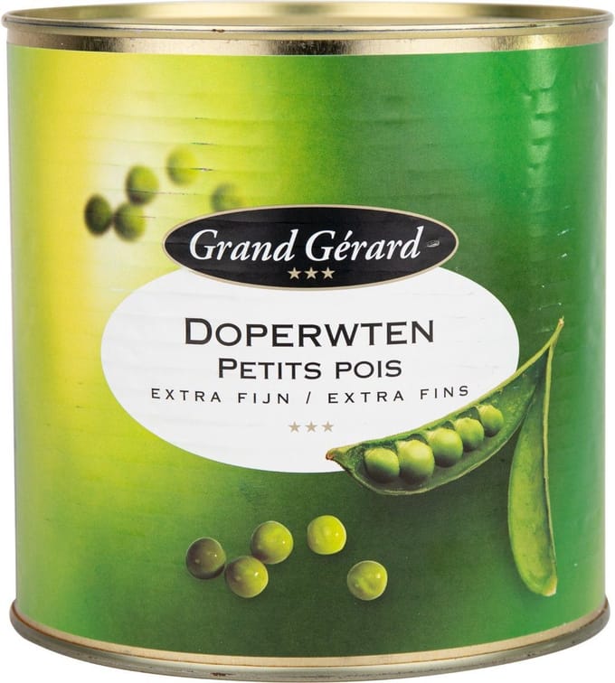Grand Gérard - Doperwten Extra fijn - 3 ltr