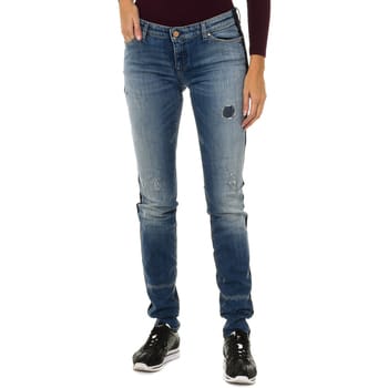 Dames denim broek met lang versleten en gescheurd effect 6Y5J06-5D2ZZ
