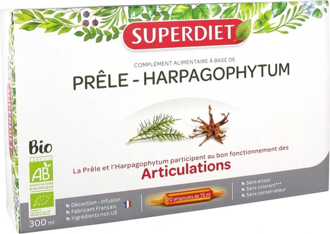 Superdiet Heermoes Harpagophytum Bio 20 Ampullen