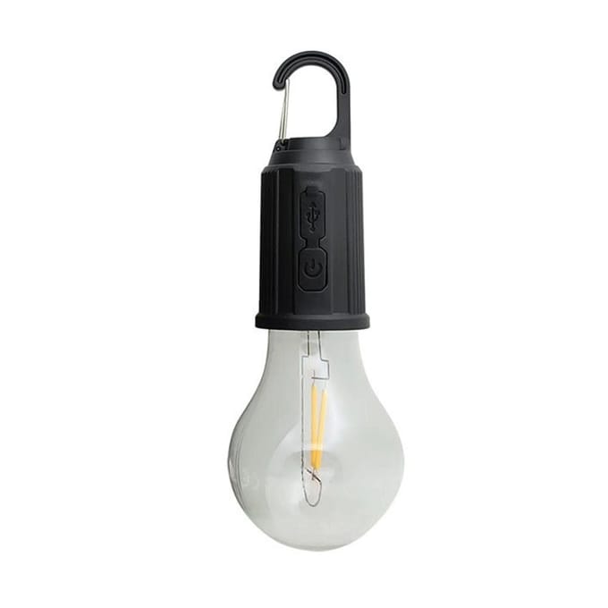 Oplaadbare draagbare buitenomgevingslamp LED multifunctionele kampeerlamp 3 verstelbare T01 black
