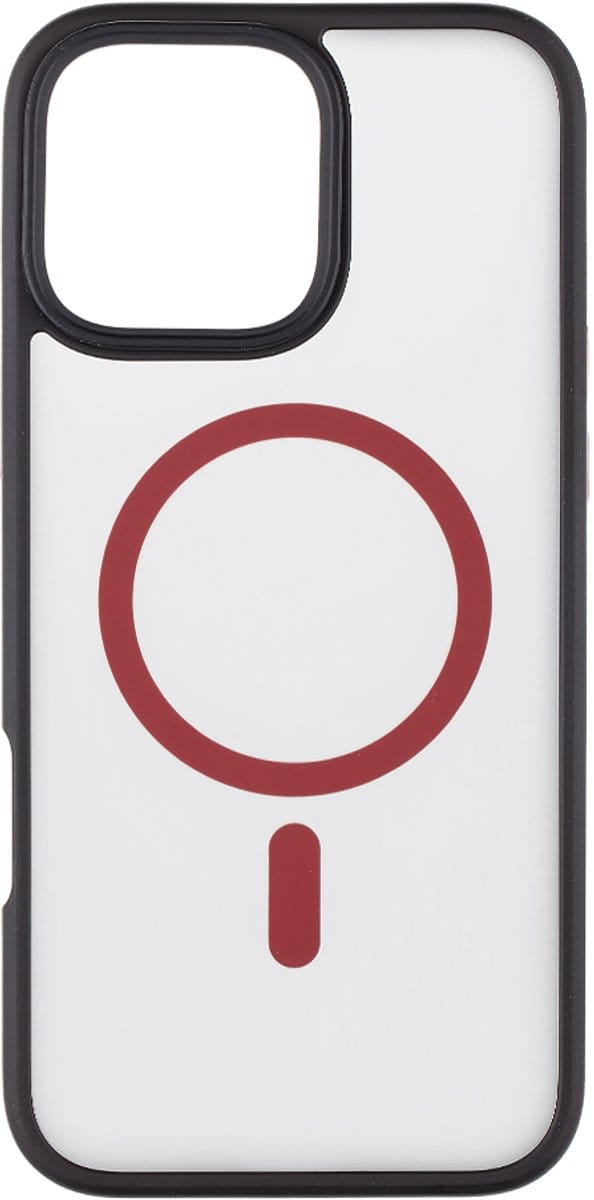Tactical iPhone 16 Pro Max Magforce Hyperstealth 2.0 Cover – Hoesje met Losse Klikbare Knoppen – Black/Red