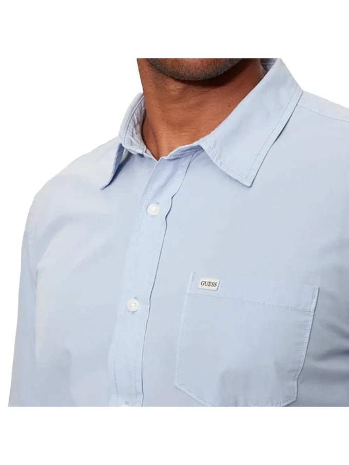 Slim fit overhemd met lange mouwen en pocket Guess