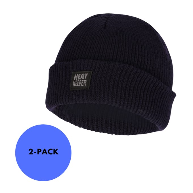 Wehkamp - Thermo Muts Kinderen - 2-Stuks - Marine Blauw / 9/12 Jaar
