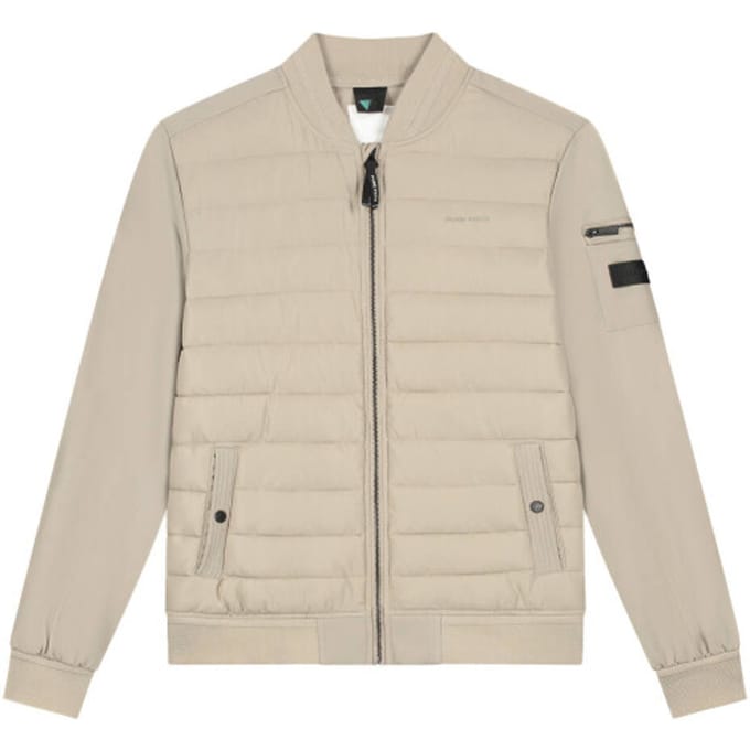 PURE PATH Softshell Padded Jacket Jassen Heren - Zomerjas - Beige - Maat S