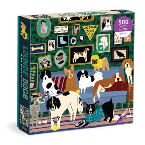 Lounge Dogs 500 Piece Puzzle - Galison