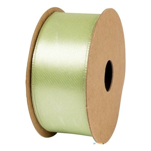 Stewo satijnen cadeaulint, formaat 25 mm. x 4 m., kleur licht groen
