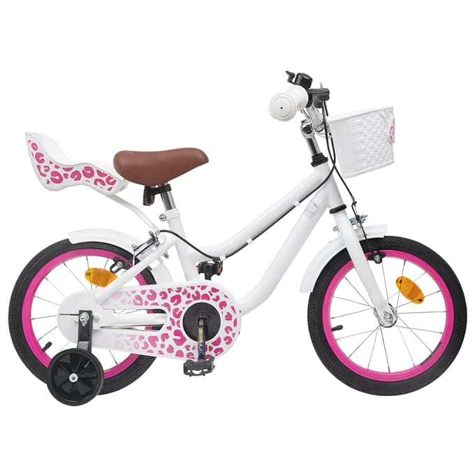 vidaXL - Kinderfiets - 14 - Inch - voor - 3-5 - jaar - oud - Wit