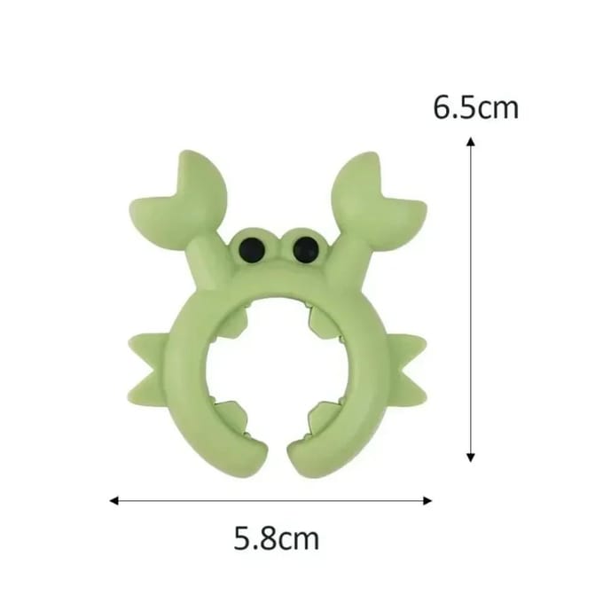4/1 Stuks Multifunctionele Spatelhouder Kleine Krab Siliconen Spatelrek Anti-Broei Overloop Potclip Lepelhouder Keukengadget