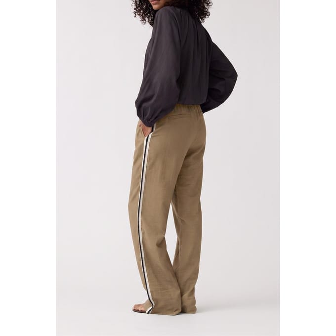 Alchemist Pants Lou Khaki Maat: 36 | Wijde Broeken Outlet | Dames | Bruin