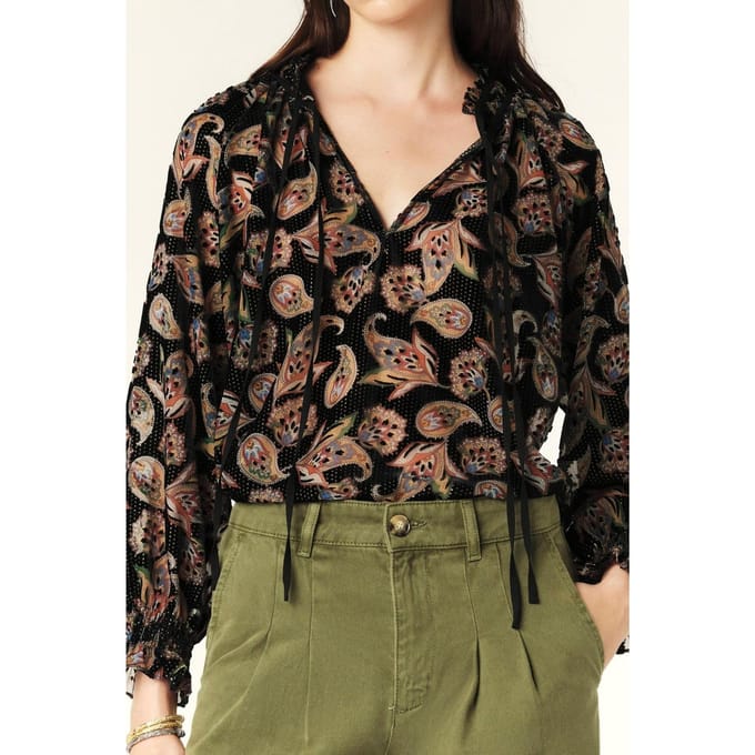 BA&SH Blouse Ruiz Noir Taglia: L | Maglie a manica lunga Outlet | Donna