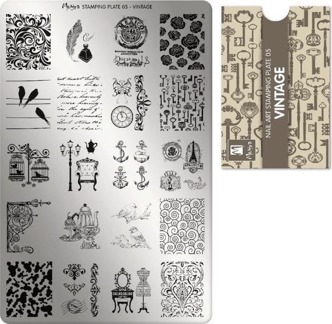 Moyra Stamping Plate 05 Vintage