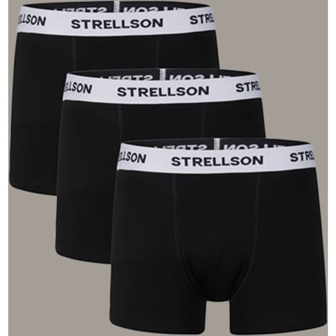 Triopak boxershorts, zwart
