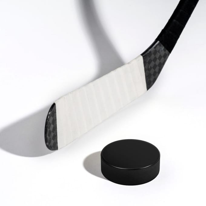 Paquet de 2 rondelles de hockey sur glace noir