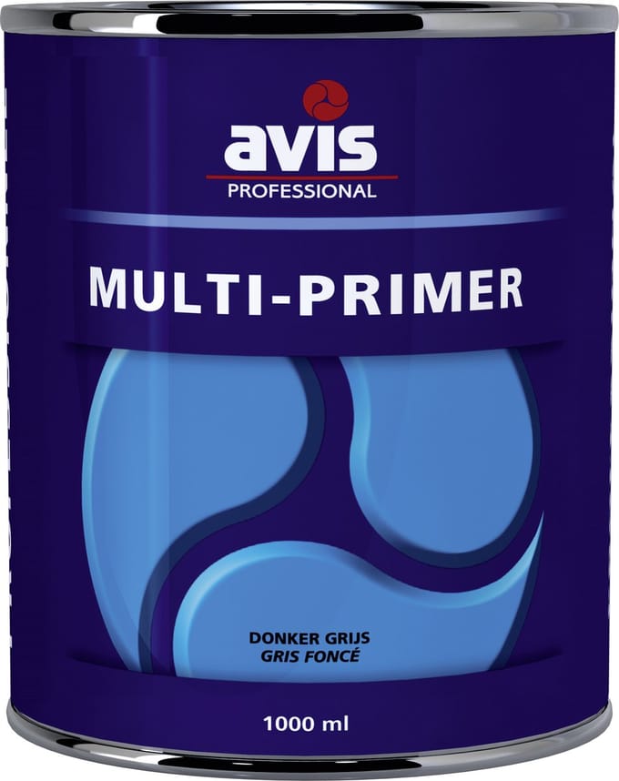 Avis Multi Primer - Houtbescherming - 3 in 1 - gronding, impregnering en beits - Grijs - 2,5 Liter
