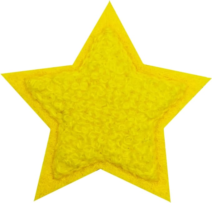 Fjesta© Oeteldonk embleem - Chenille - Ster geel