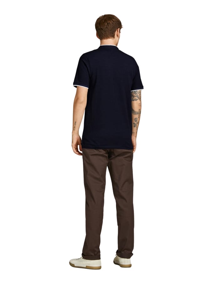 JACK&JONES JJEPAULOS MAO POLO SS NOOS Heren Poloshirt - Maat XXL