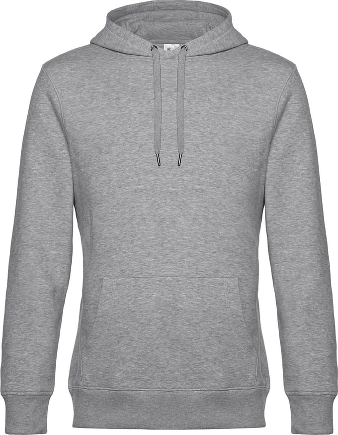 KING Hoodie B&C Collectie maat M Heather Grijs