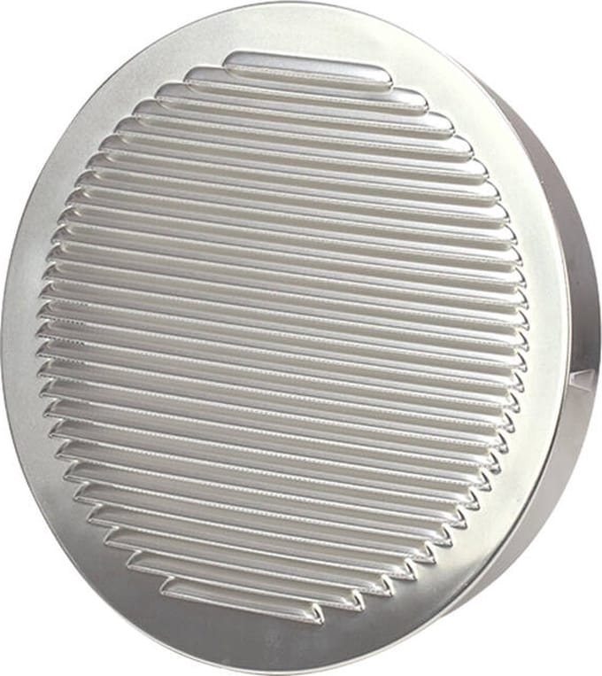 Ventilatierooster rond 100mm aluminium - EL-A-R100 ALU
