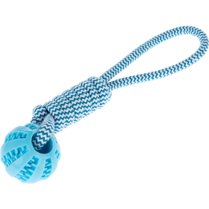 TIAKI touw met TPR bal 34xØ6,5cm hond