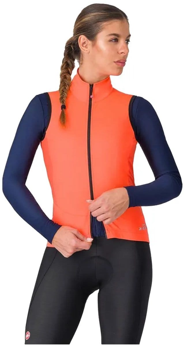 Castelli Perfetto Air Gilet Oranje M Vrouw
