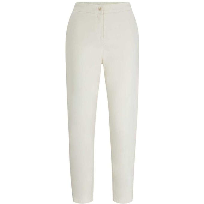 Boss Dames/Dames Tolinda-D Elastische Taille Broek (Wit)