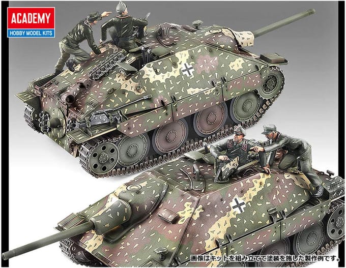 Academy 13230 Hetzer 1/35 – Duitse Tankjager WOII – Plastic Modelbouwpakket